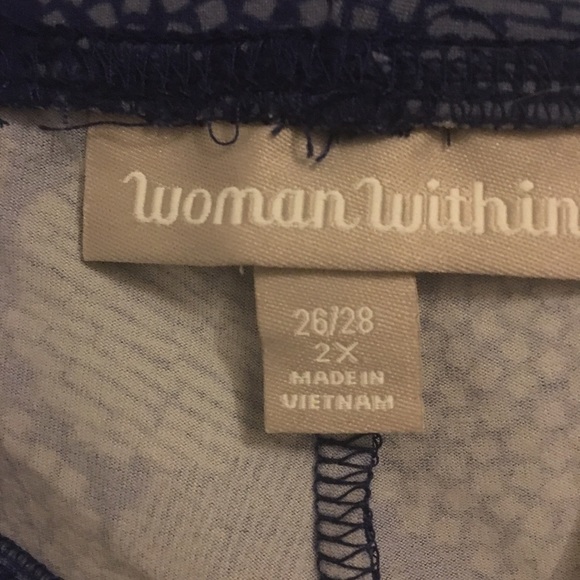 COPY - WOMAN within blue polka dot leggings 2x(26/28) - Picture 4 of 5